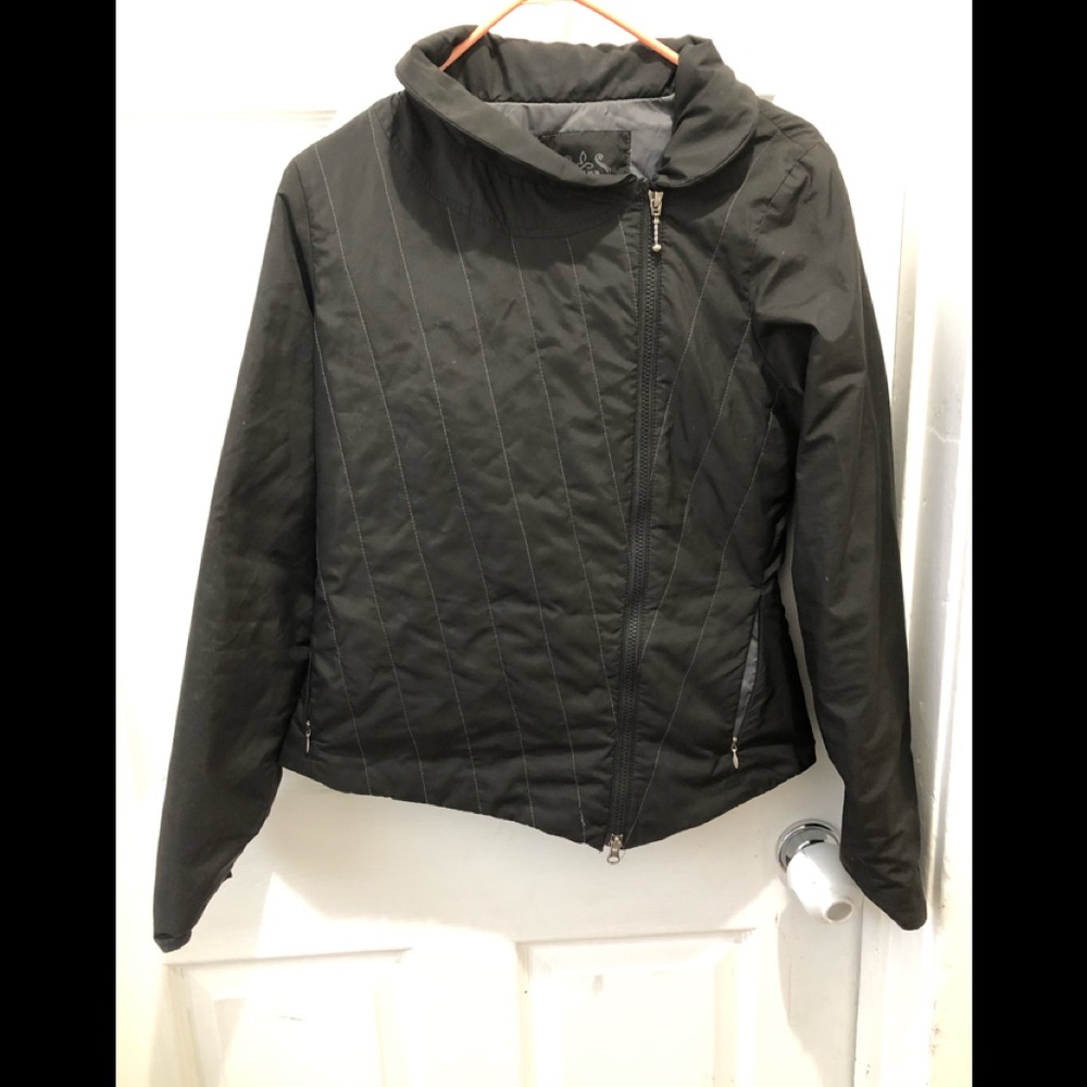Prana asymmetrical nylon jacket